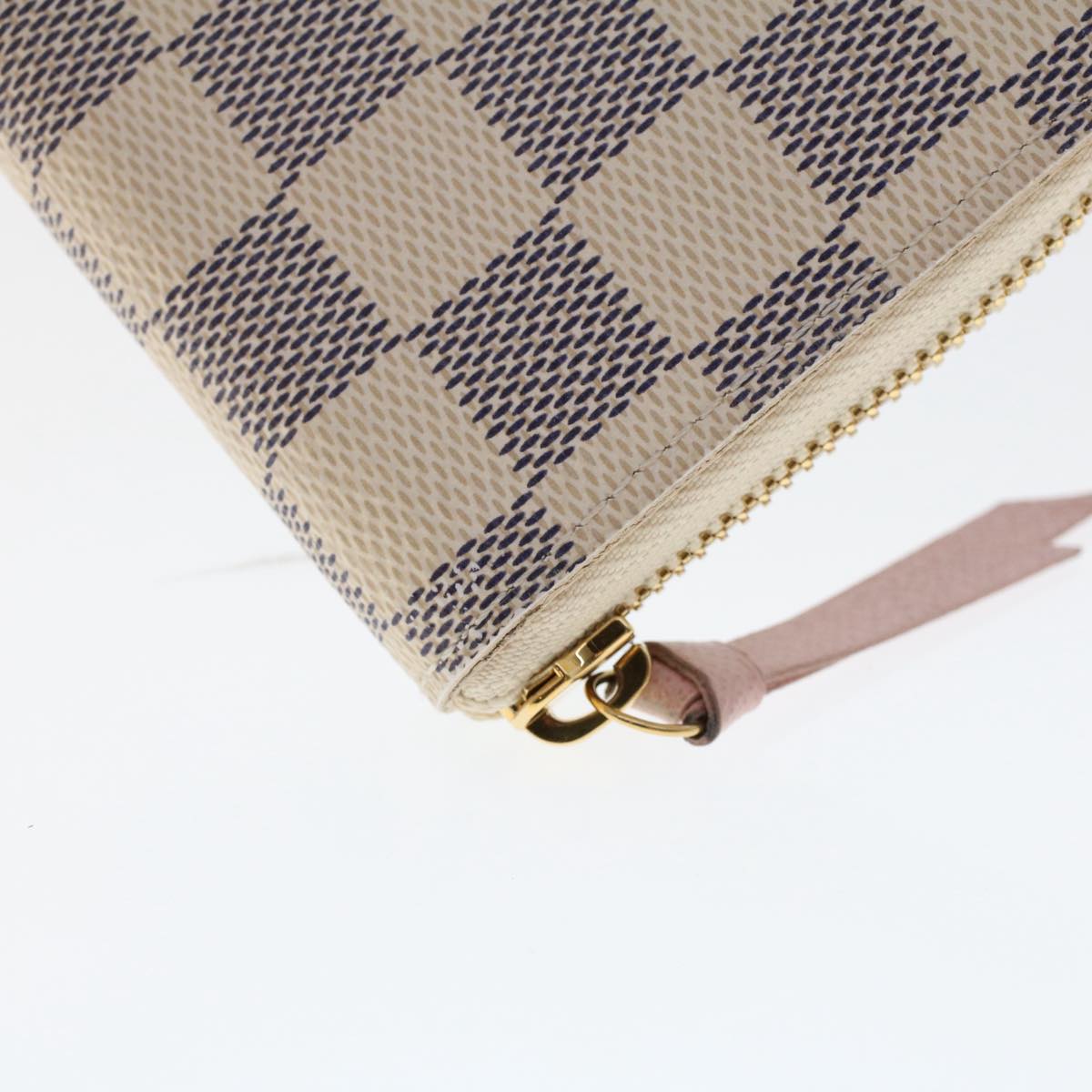 LOUIS VUITTON Damier Azur Portefeuille Clemence Long Wallet N60252 LV Auth tb853