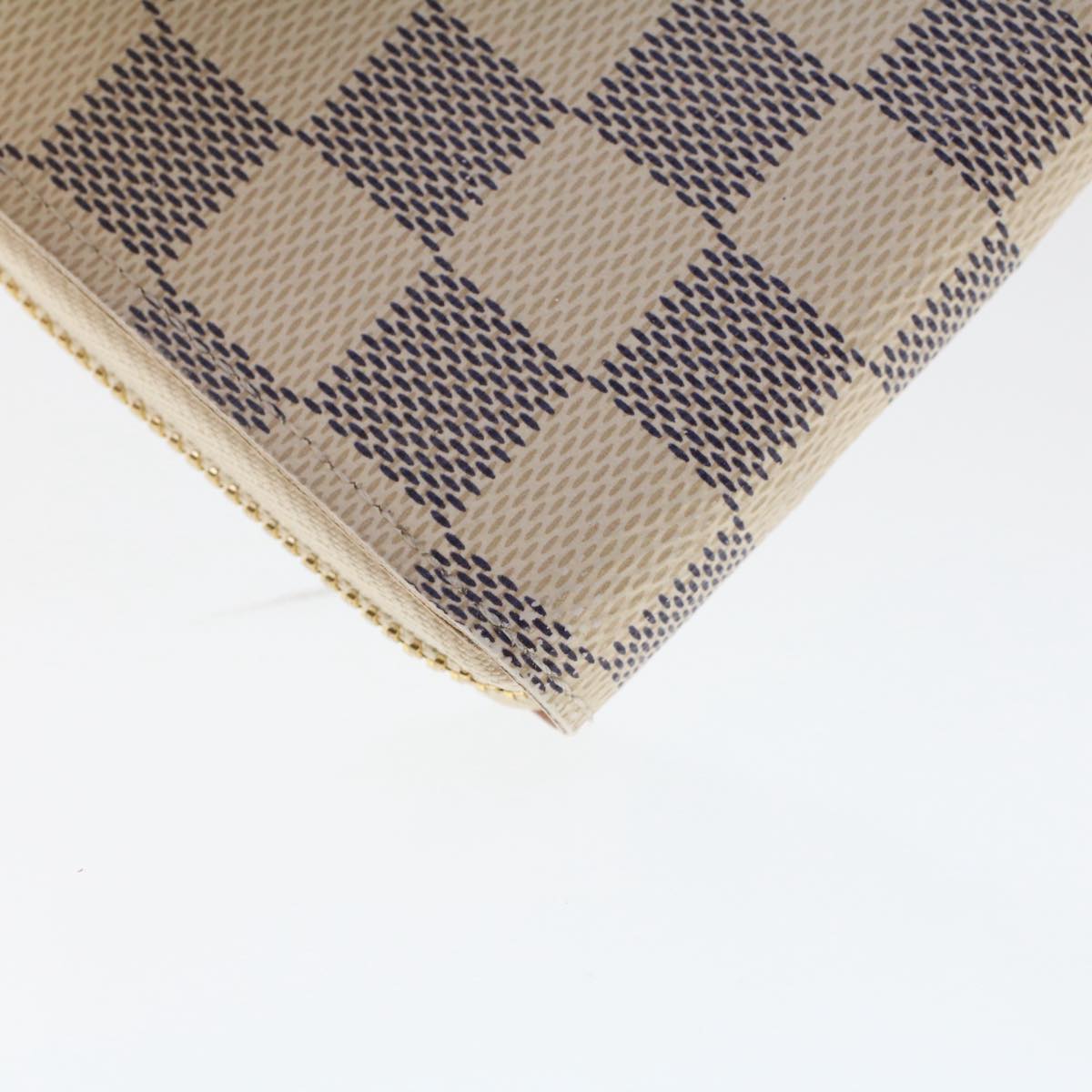 LOUIS VUITTON Damier Azur Portefeuille Clemence Long Wallet N60252 LV Auth tb853