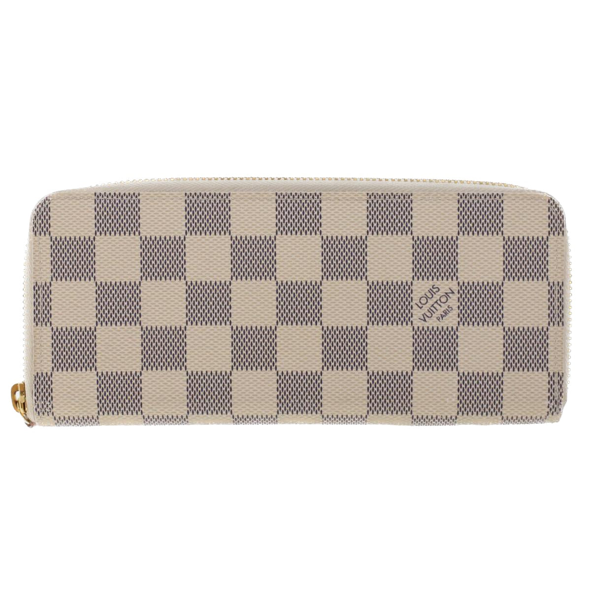 LOUIS VUITTON Damier Azur Portefeuille Clemence Long Wallet N60252 LV Auth tb853