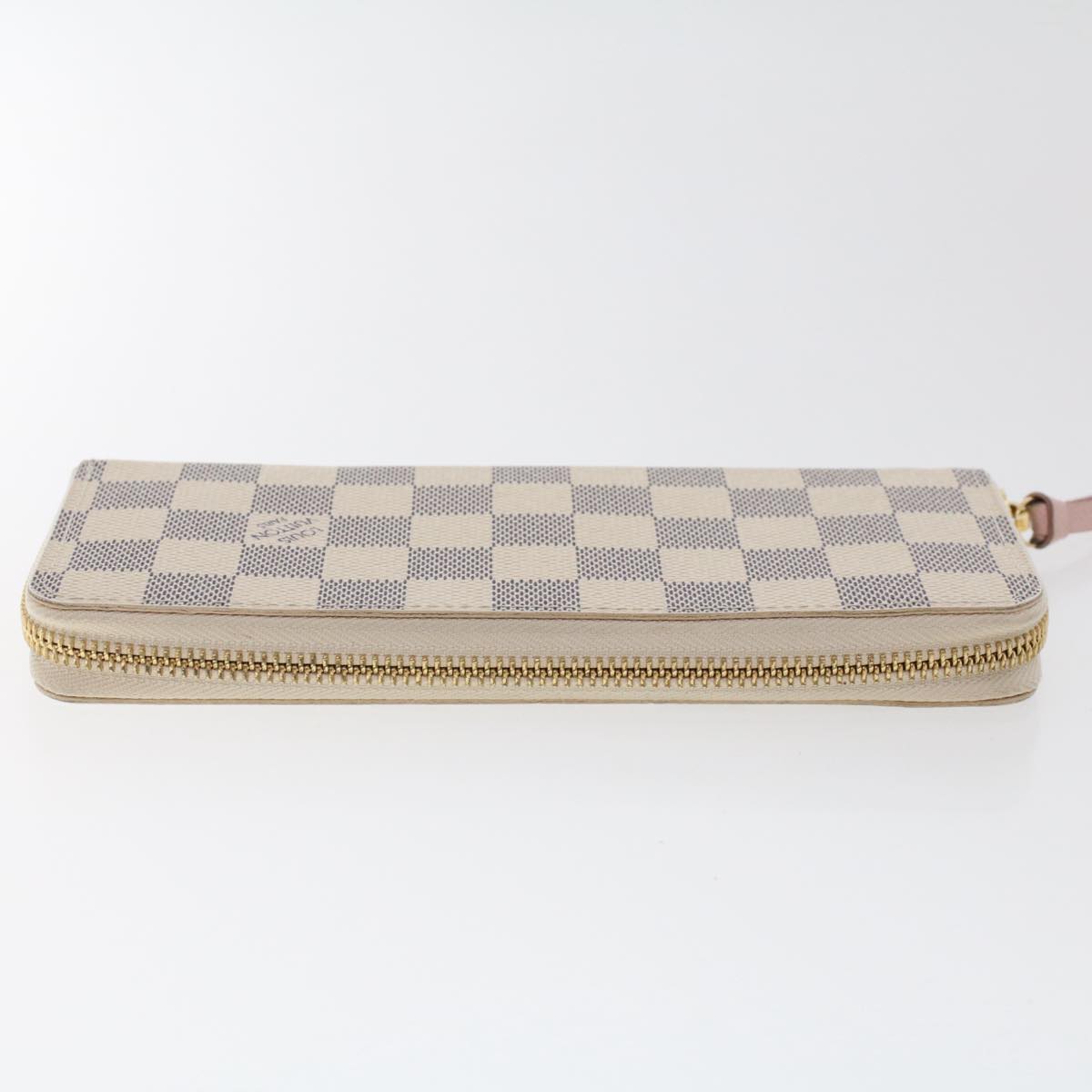 LOUIS VUITTON Damier Azur Portefeuille Clemence Long Wallet N60252 LV Auth tb853