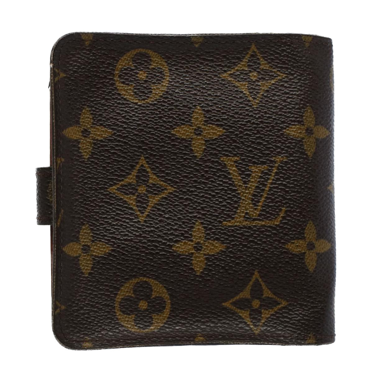 LOUIS VUITTON Monogram Compact Zip Wallet M61667 LV Auth tb877