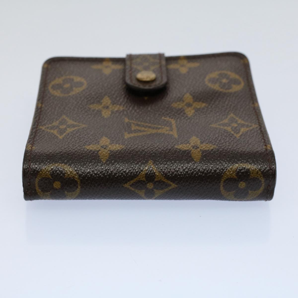 LOUIS VUITTON Monogram Compact Zip Wallet M61667 LV Auth tb877