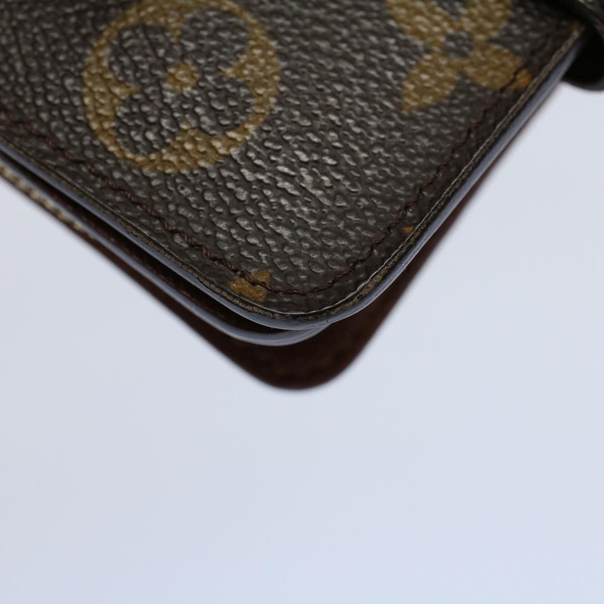 LOUIS VUITTON Monogram Compact Zip Wallet M61667 LV Auth tb877