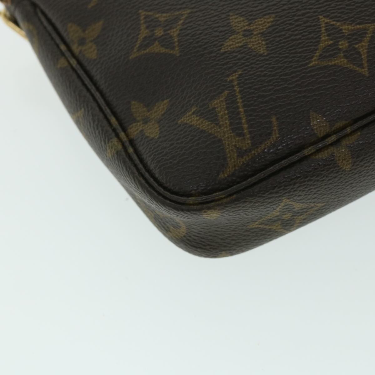 LOUIS VUITTON Monogram Pochette Accessoires Pouch M51980 LV Auth tb888