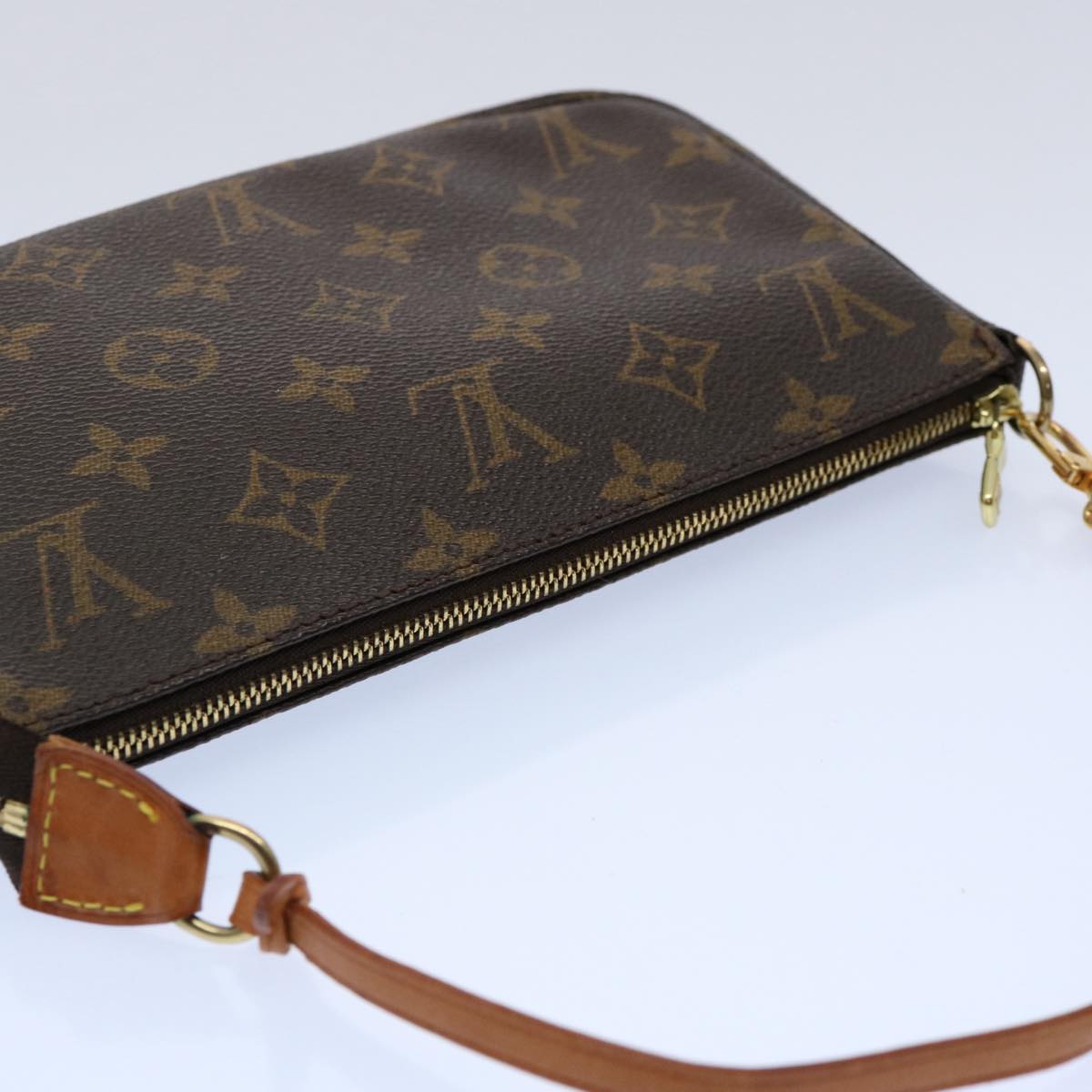 LOUIS VUITTON Monogram Pochette Accessoires Pouch M51980 LV Auth tb934