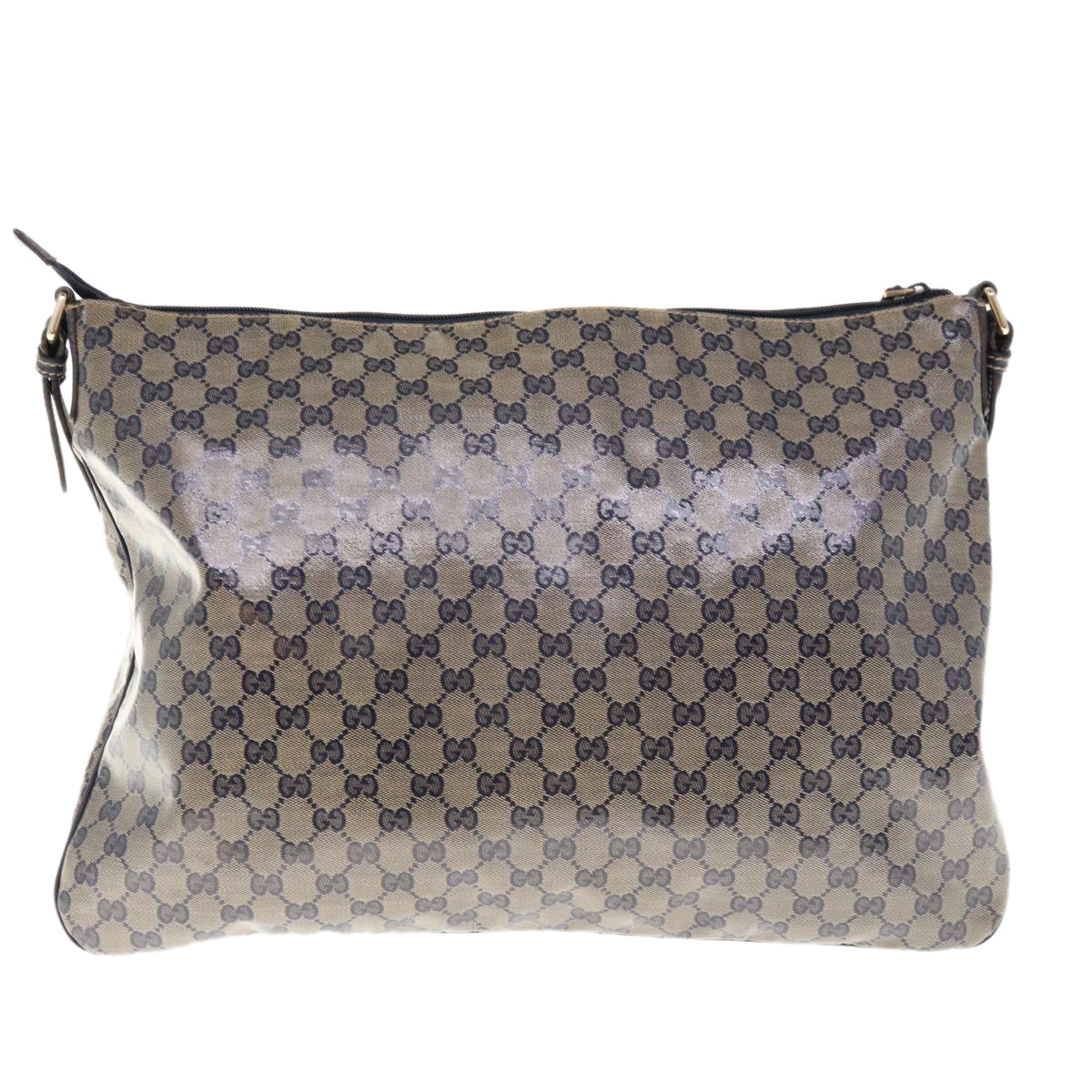 GUCCI GG Crystal Shoulder Bag Navy 278301 Auth tb995