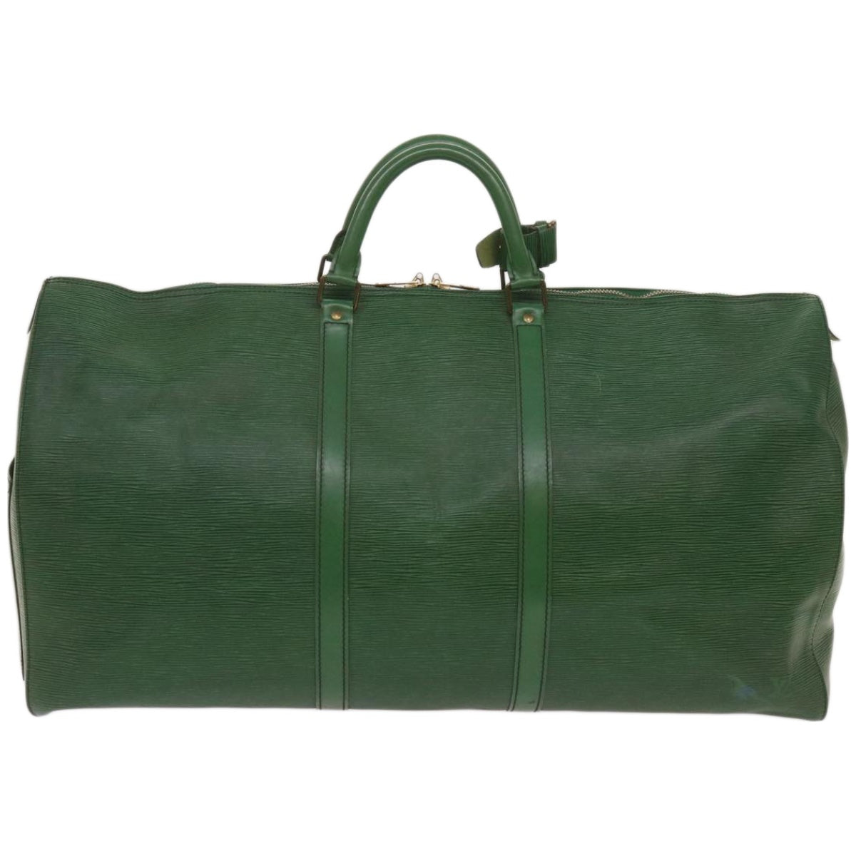 LOUIS VUITTON Epi Keepall 60 Boston Bag Green M42944 LV Auth tb996