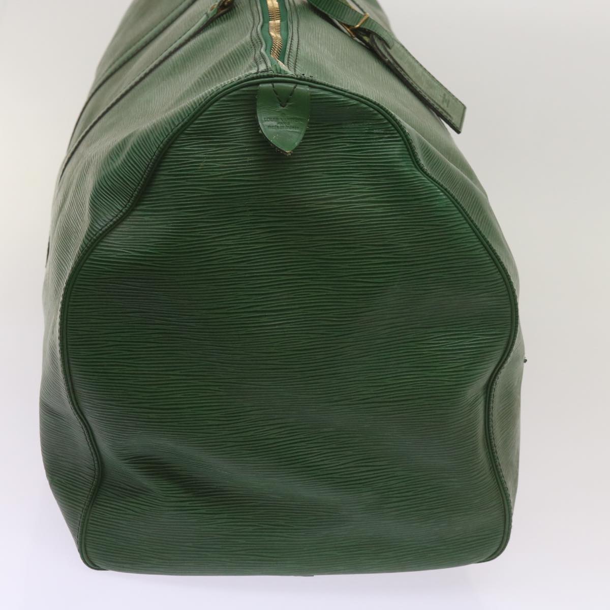 LOUIS VUITTON Epi Keepall 60 Boston Bag Green M42944 LV Auth tb996