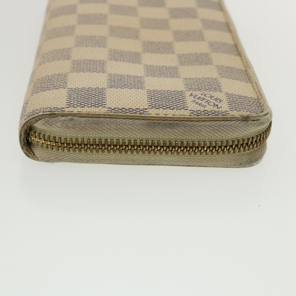 LOUIS VUITTON Damier Azur Zippy Wallet Long Wallet N60019 LV Auth th3350