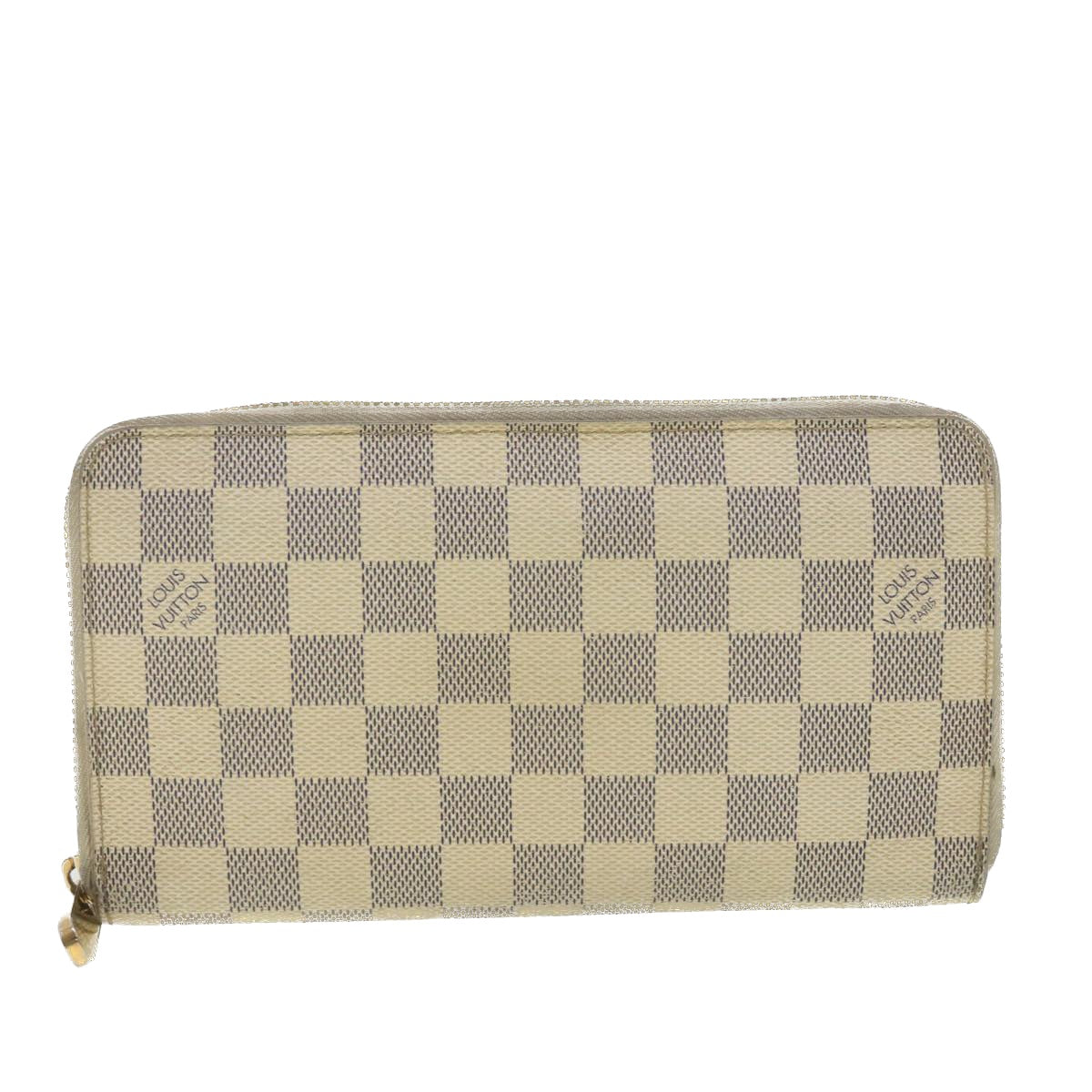 LOUIS VUITTON Damier Azur Zippy Organizer Long Wallet N60012 LV Auth th3484