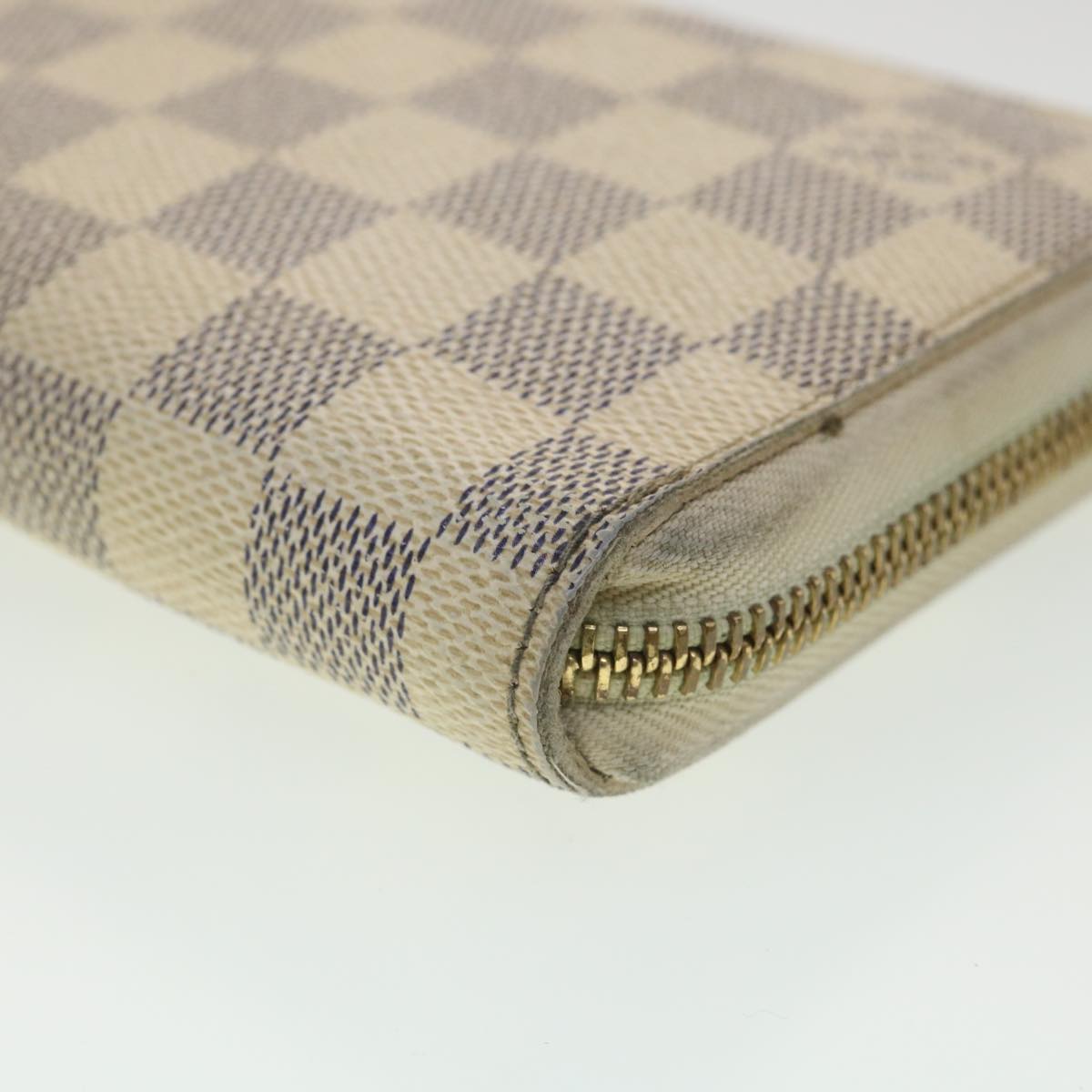 LOUIS VUITTON Damier Azur Zippy Organizer Long Wallet N60012 LV Auth th3484