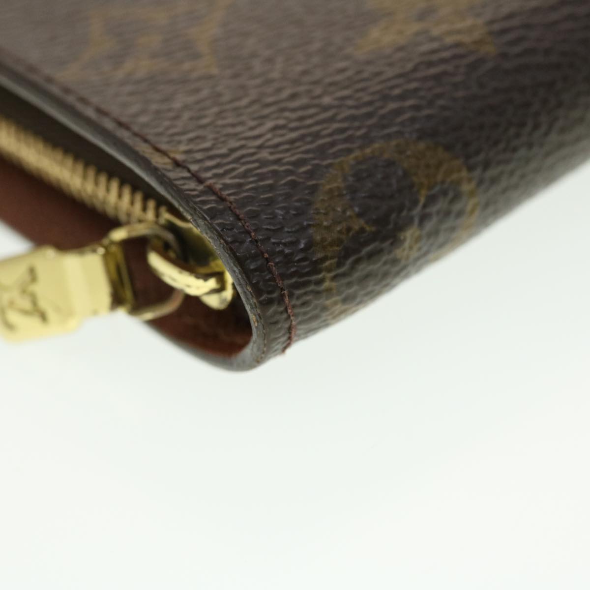 LOUIS VUITTON Monogram Porte Monnaie Zip Long Wallet M61727 LV Auth th3516