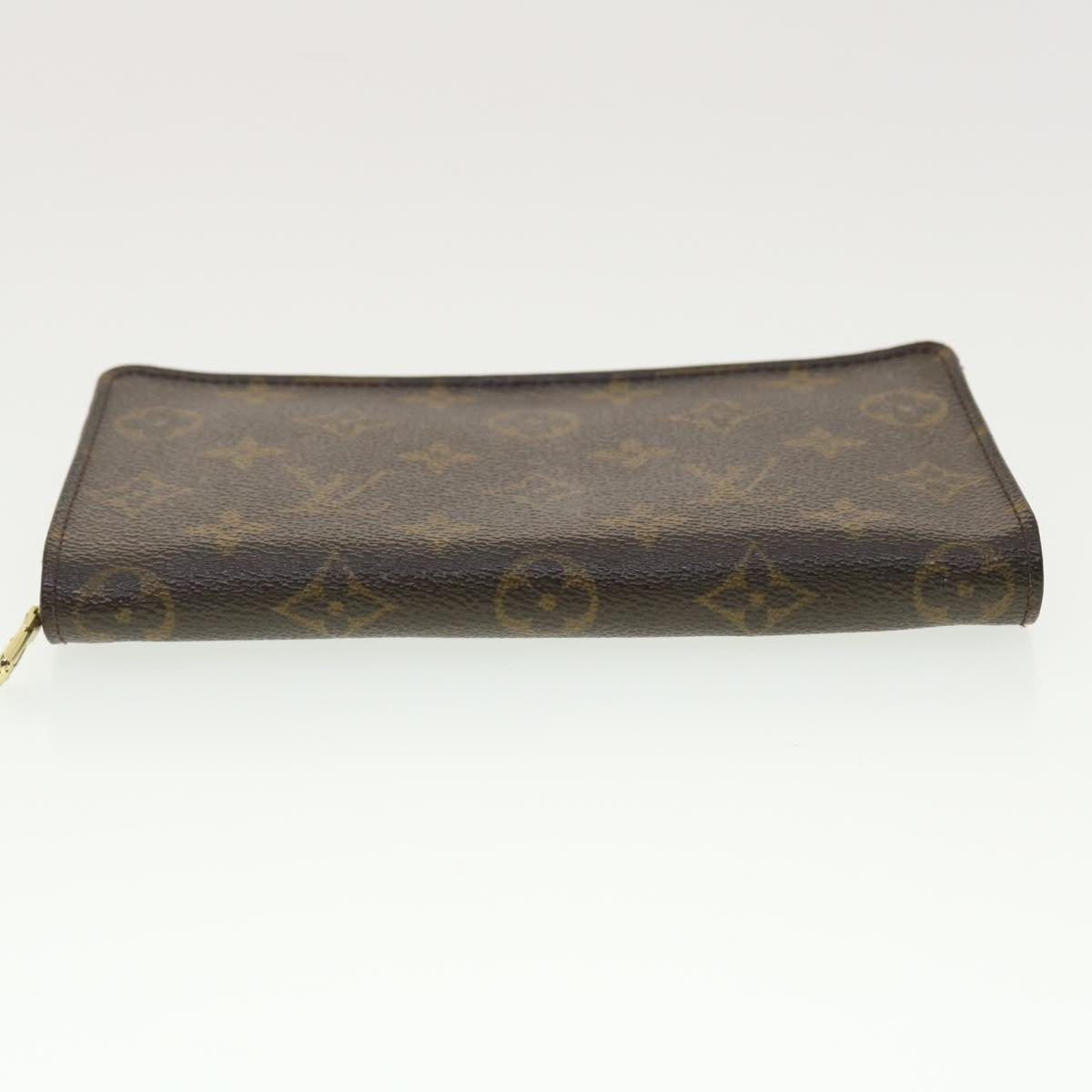 LOUIS VUITTON Monogram Porte Monnaie Zip Long Wallet M61727 LV Auth th3516