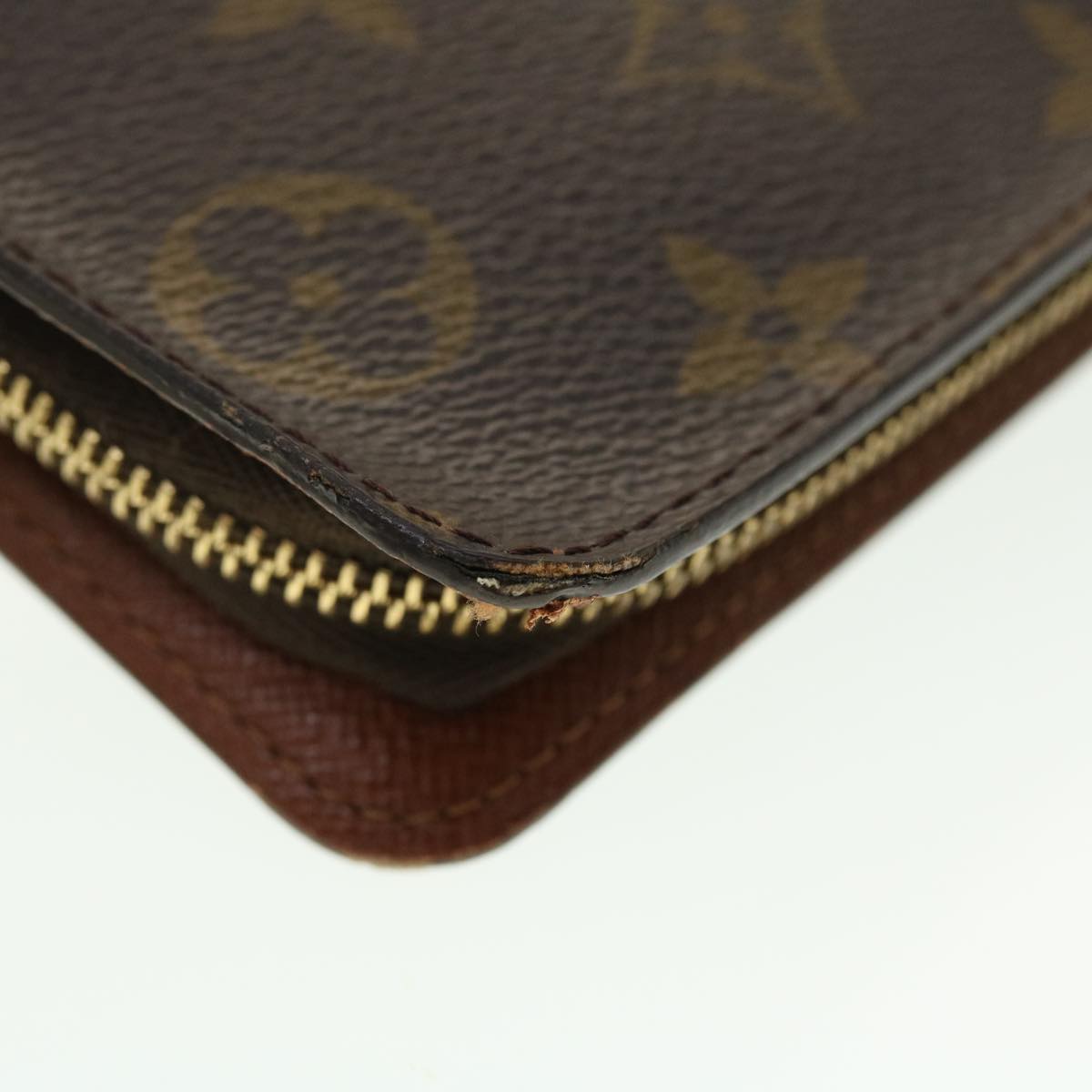 LOUIS VUITTON Monogram Porte Monnaie Zip Long Wallet M61727 LV Auth th3516