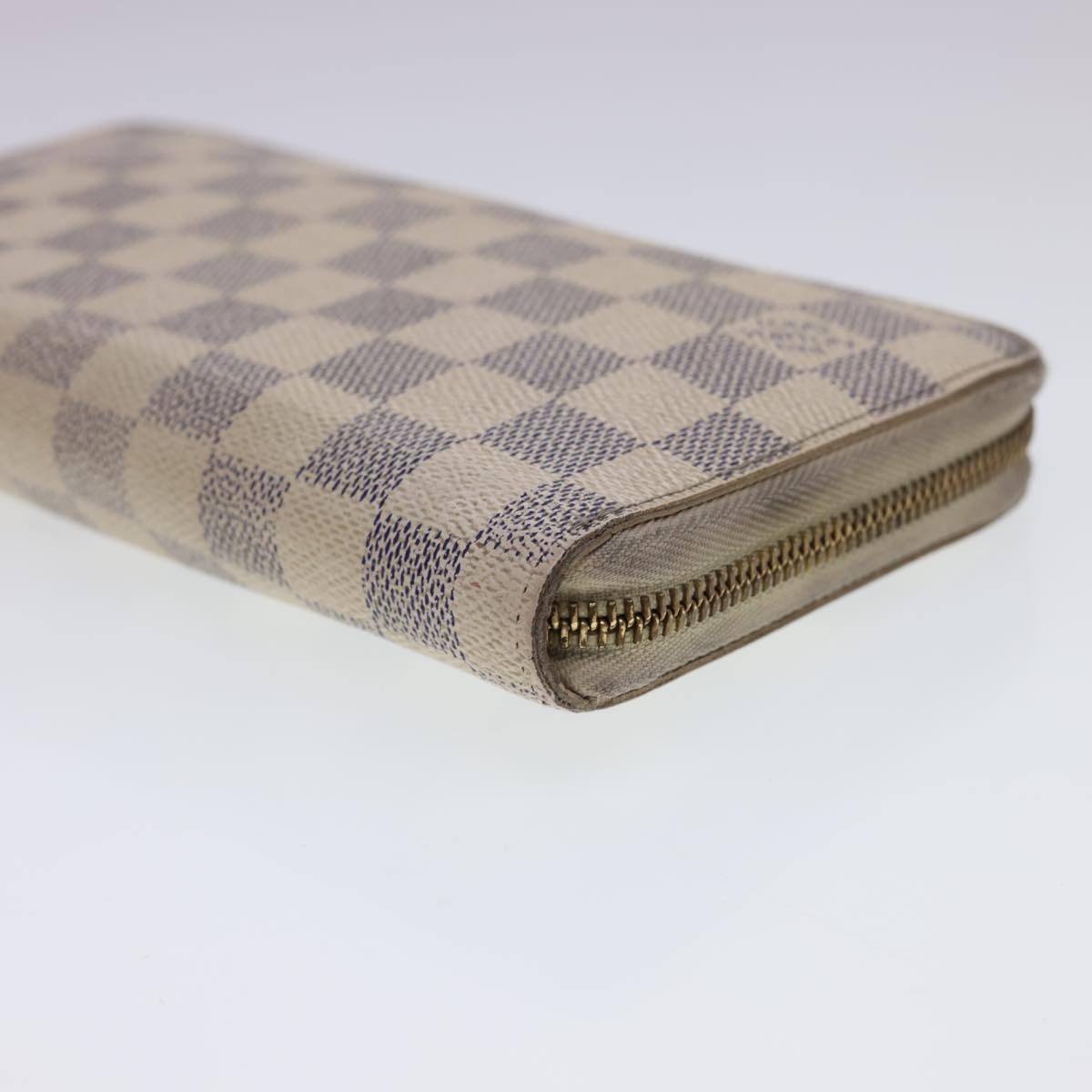 LOUIS VUITTON Damier Azur Zippy Organizer Long Wallet N60012 LV Auth th3540