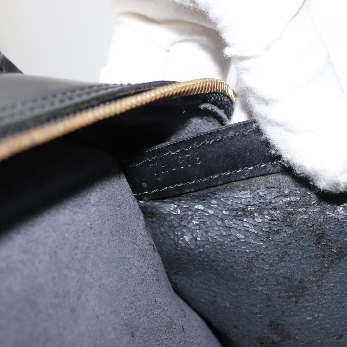 LOUIS VUITTON Epi Sorbonne Business Bag Black M54512 LV Auth th3744