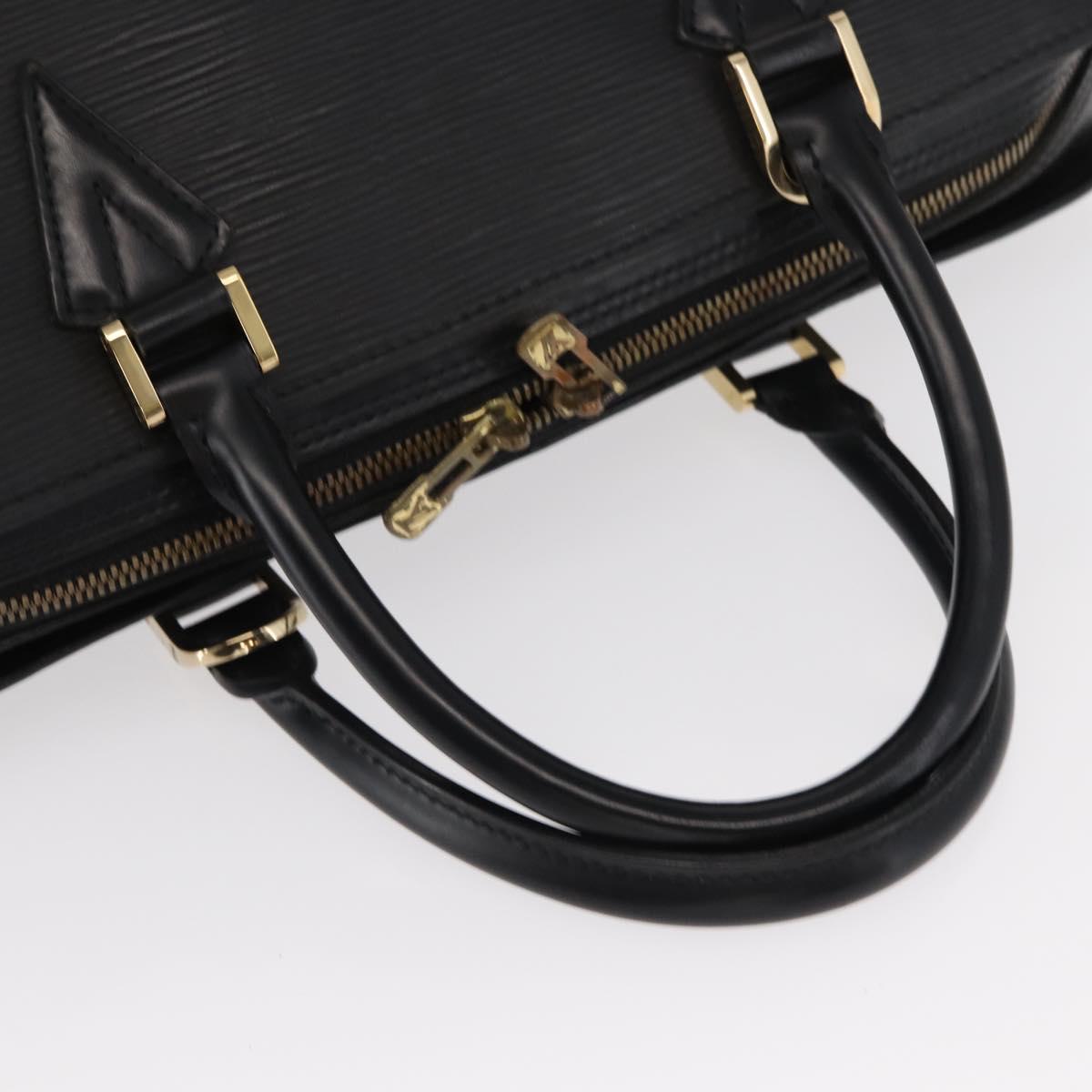 LOUIS VUITTON Epi Sorbonne Business Bag Black M54512 LV Auth th3744