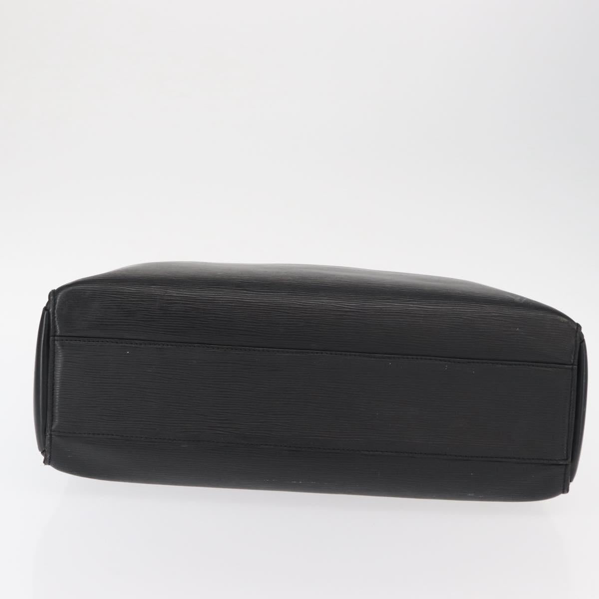 LOUIS VUITTON Epi Sorbonne Business Bag Black M54512 LV Auth th3744