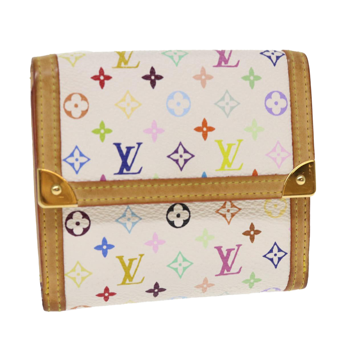 LOUIS VUITTON Multicolor Porte Monnaie Billets Cartes Credit M92983 Auth th3763