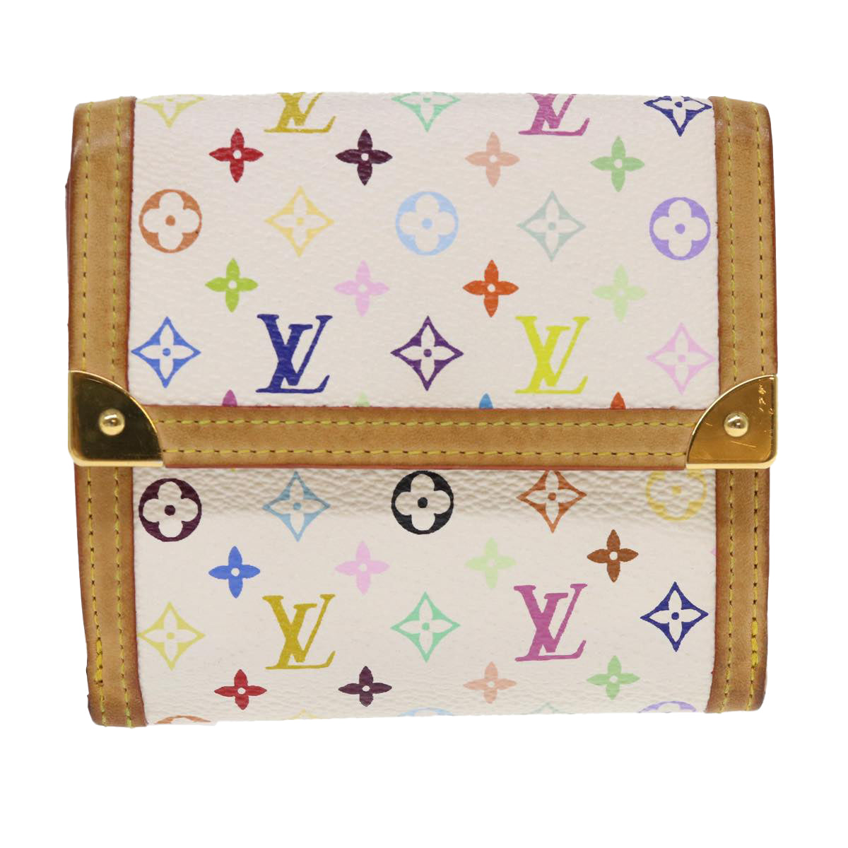 LOUIS VUITTON Multicolor Porte Monnaie Billets Cartes Credit M92983 Auth th3763