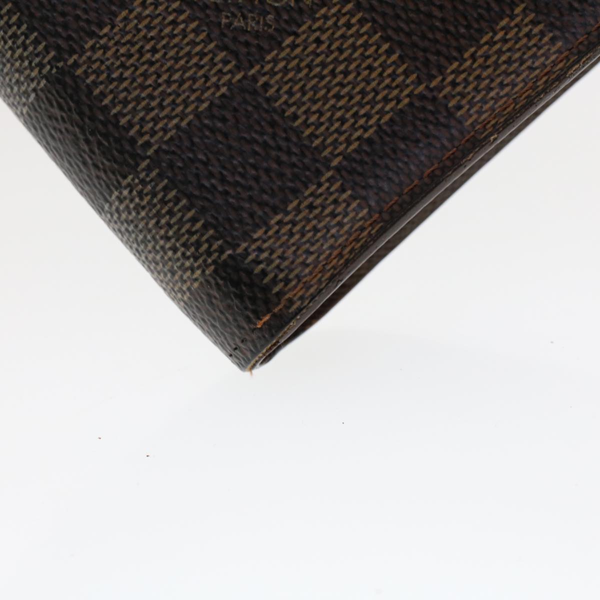 LOUIS VUITTON Damier Ebene Porte Monnaie Zip Long Wallet N61728 LV Auth th3795