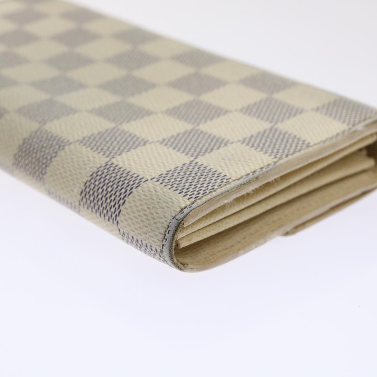 LOUIS VUITTON Damier Azur Portefeuille Sarah Long Wallet N63208 LV Auth th3815