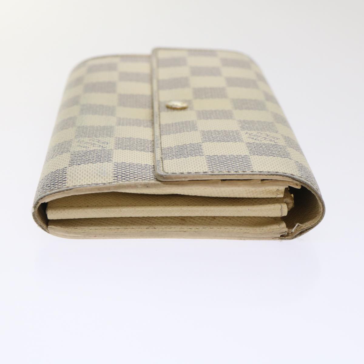 LOUIS VUITTON Damier Azur Portefeuille Sarah Long Wallet N63208 LV Auth th3815