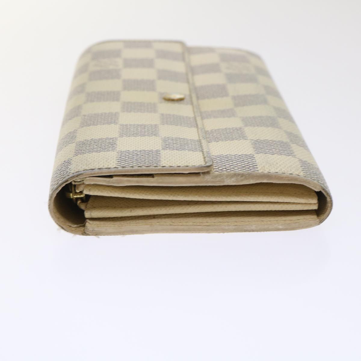 LOUIS VUITTON Damier Azur Portefeuille Sarah Long Wallet N63208 LV Auth th3815