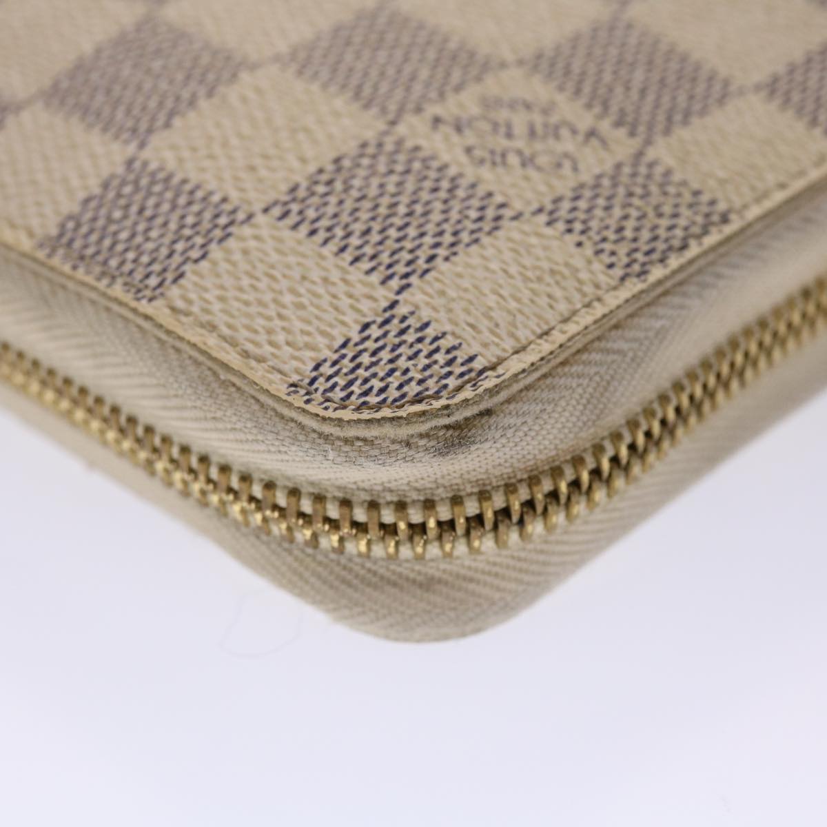 LOUIS VUITTON Damier Azur Zippy Organizer Long Wallet N60012 LV Auth th3845