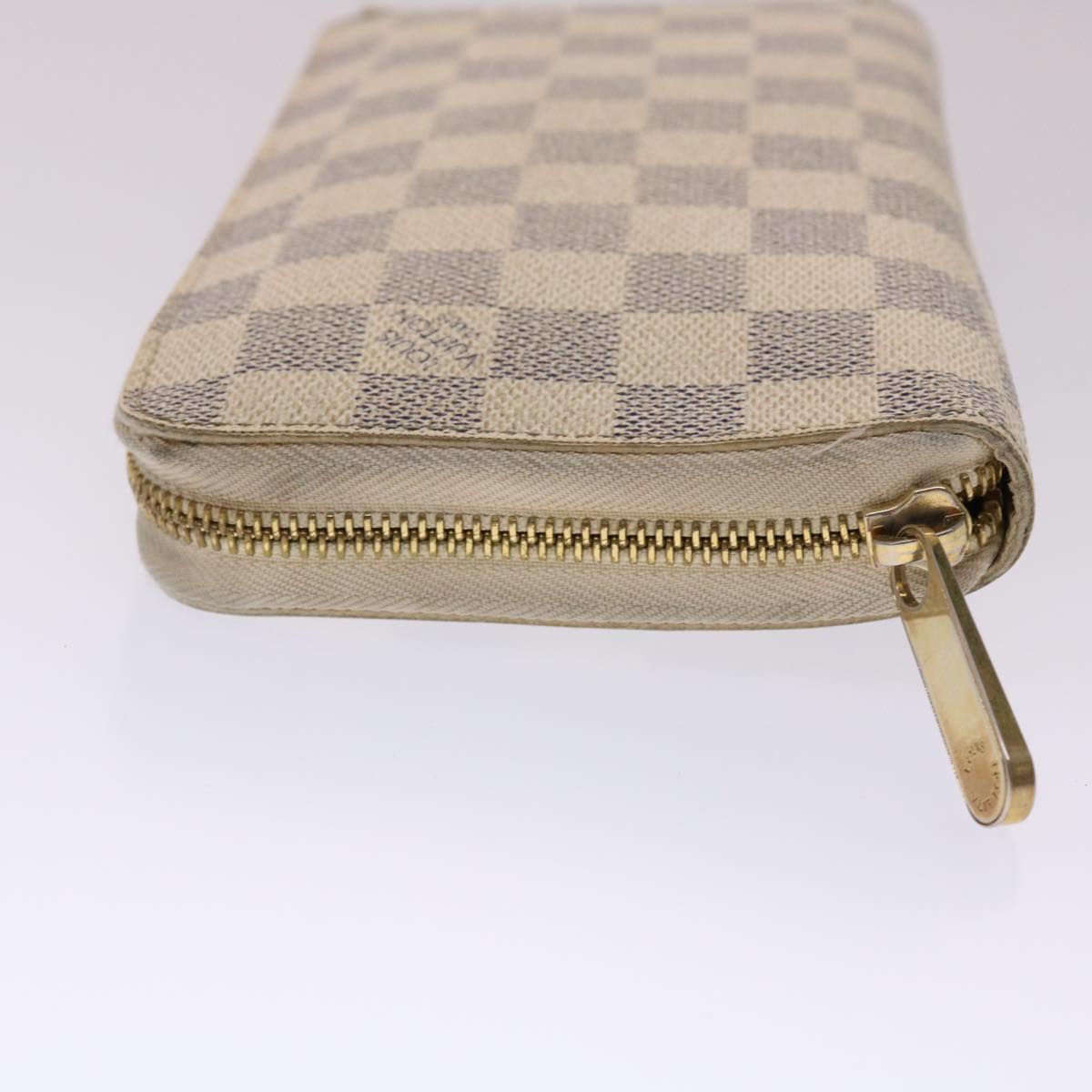 LOUIS VUITTON Damier Azur Zippy Organizer Long Wallet N60012 LV Auth th3845