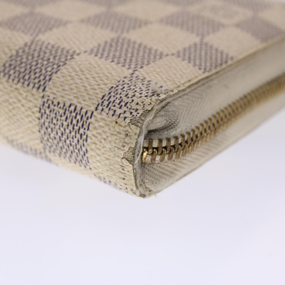 LOUIS VUITTON Damier Azur Zippy Organizer Long Wallet N60012 LV Auth th3845