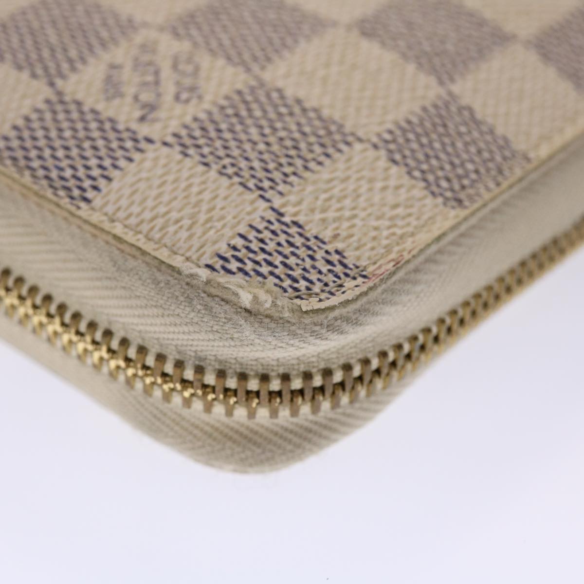 LOUIS VUITTON Damier Azur Zippy Organizer Long Wallet N60012 LV Auth th3845