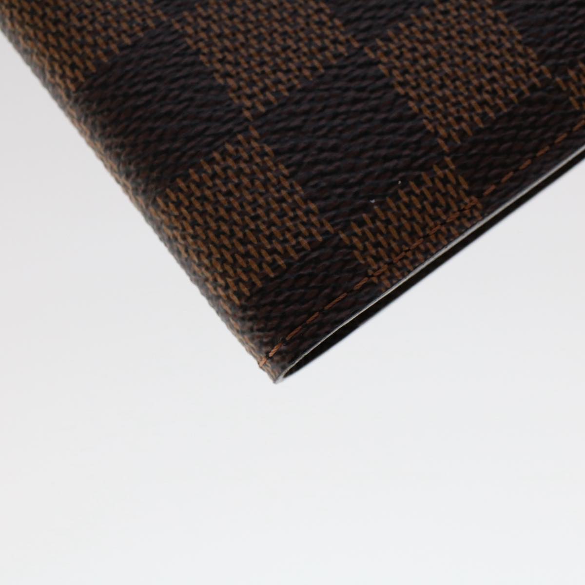 LOUIS VUITTON Damier Ebene Couvel Tulle Passopole Case N60188 LV Auth th3886