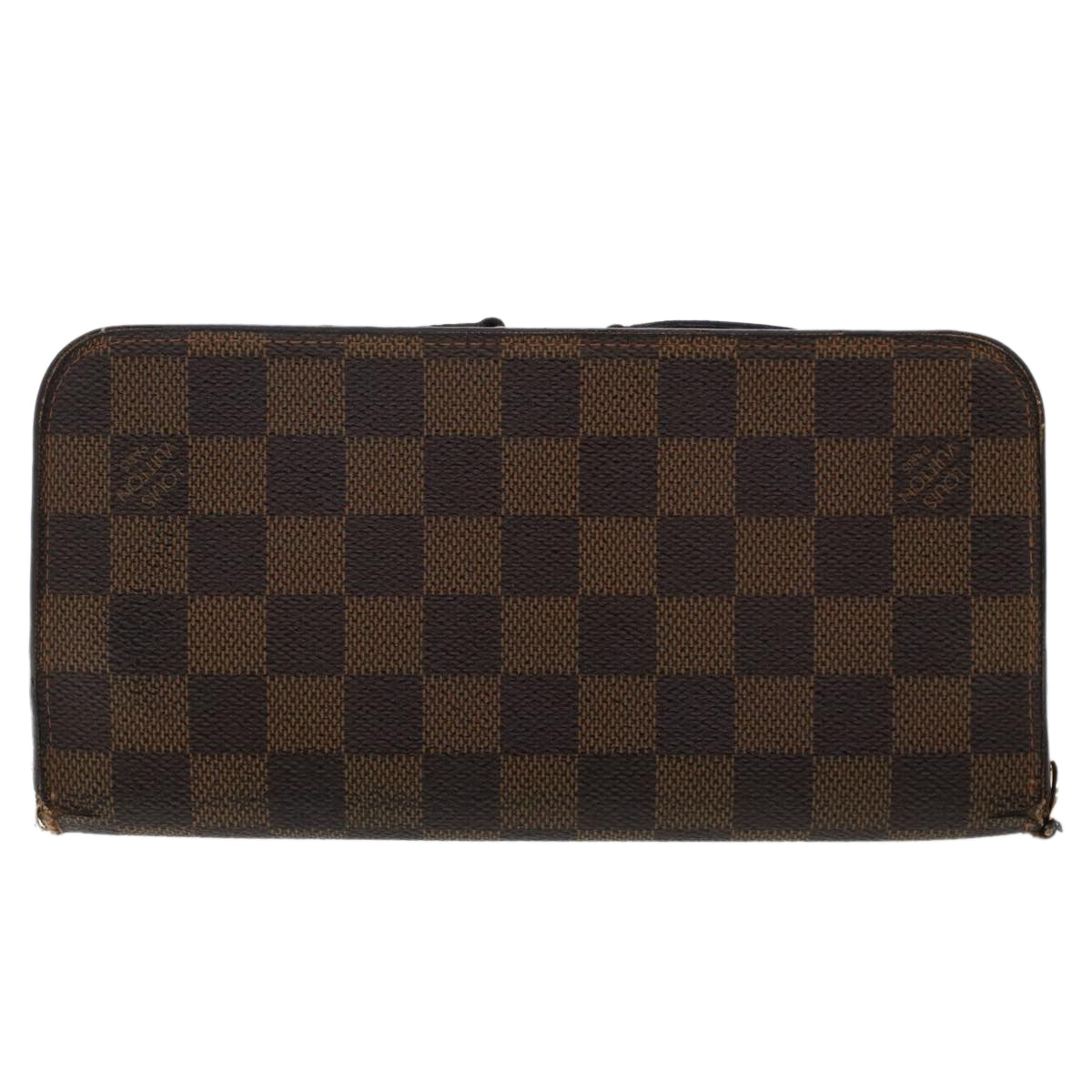 LOUIS VUITTON Damier Ebene Portefeuille Insolite Long Wallet N63071 Auth th3887