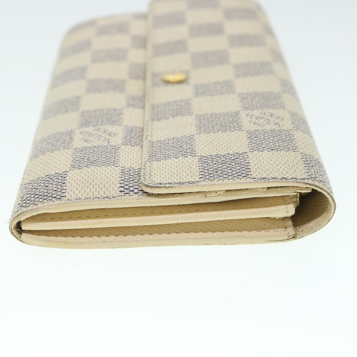 LOUIS VUITTON Damier Azur Portefeuille Sarah Long Wallet N63208 LV Auth th4009