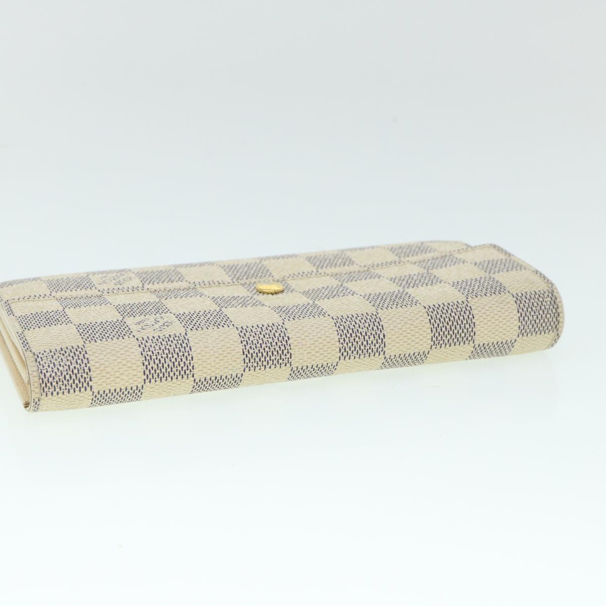 LOUIS VUITTON Damier Azur Portefeuille Sarah Long Wallet N63208 LV Auth th4009