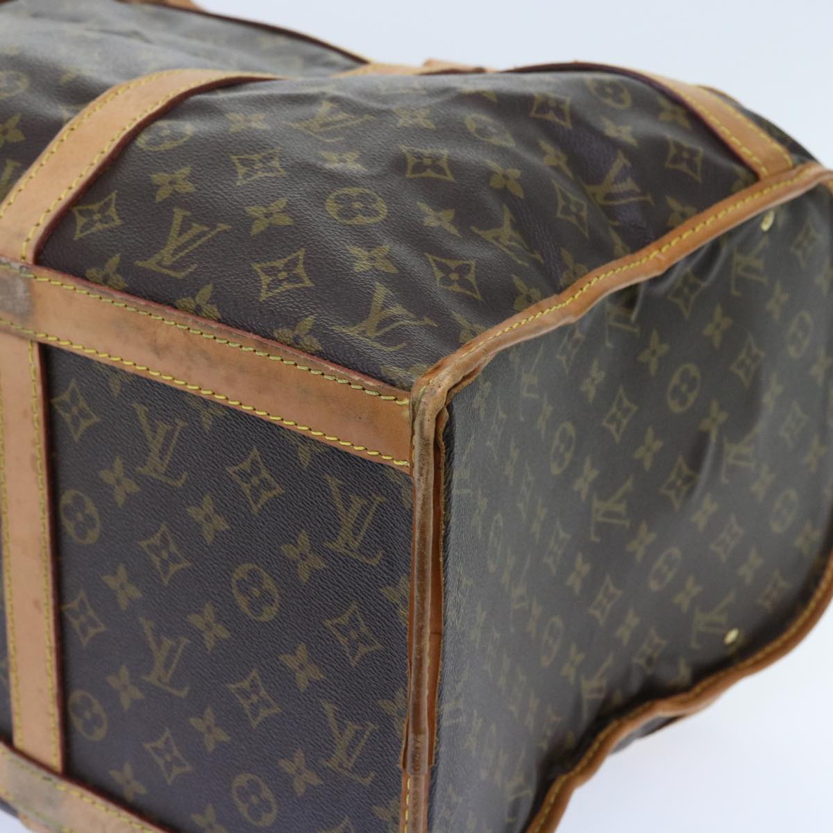 LOUIS VUITTON Monogram Sac Shan 55 Pet Carry M42020 LV Auth th4065