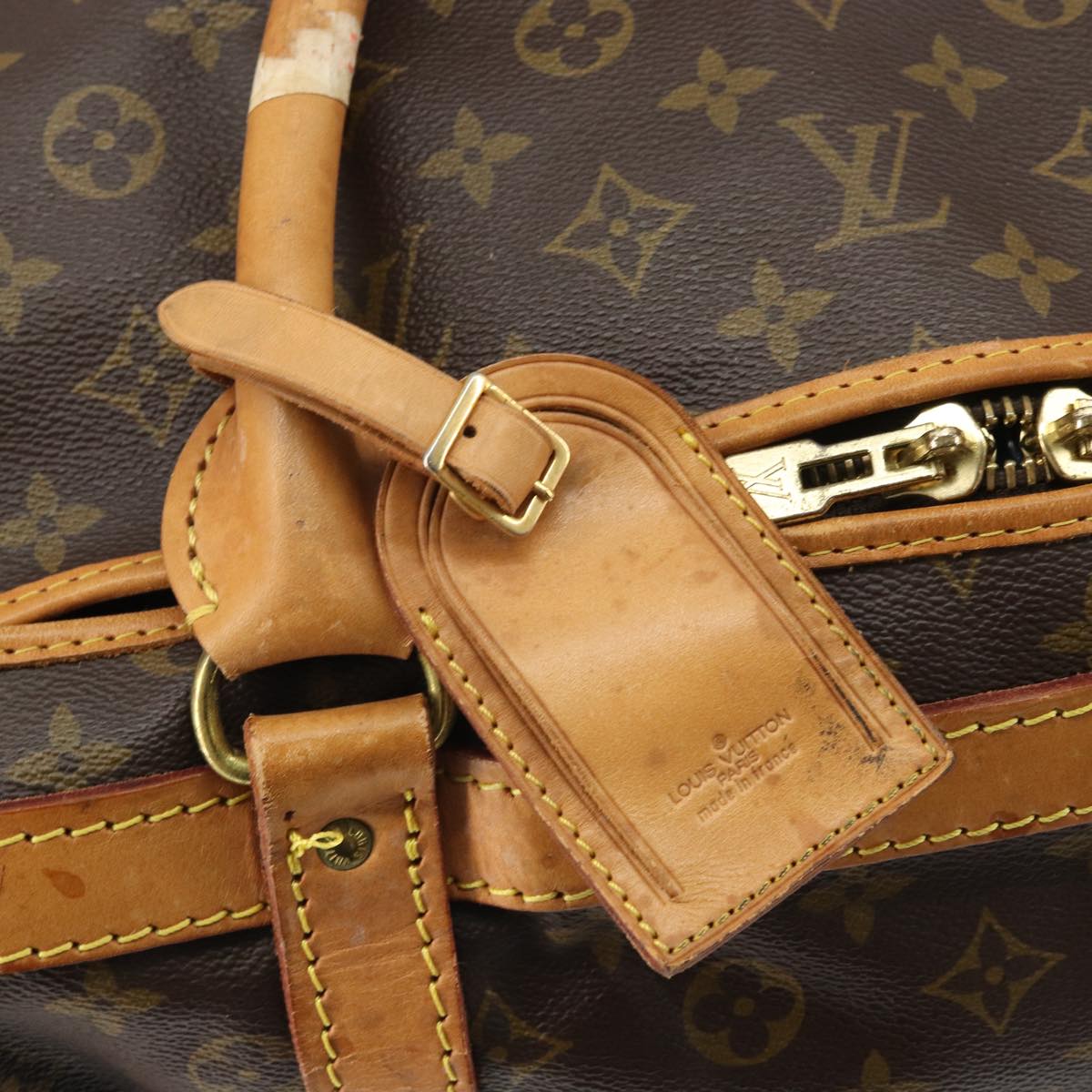 LOUIS VUITTON Monogram Sac Shan 55 Pet Carry M42020 LV Auth th4065