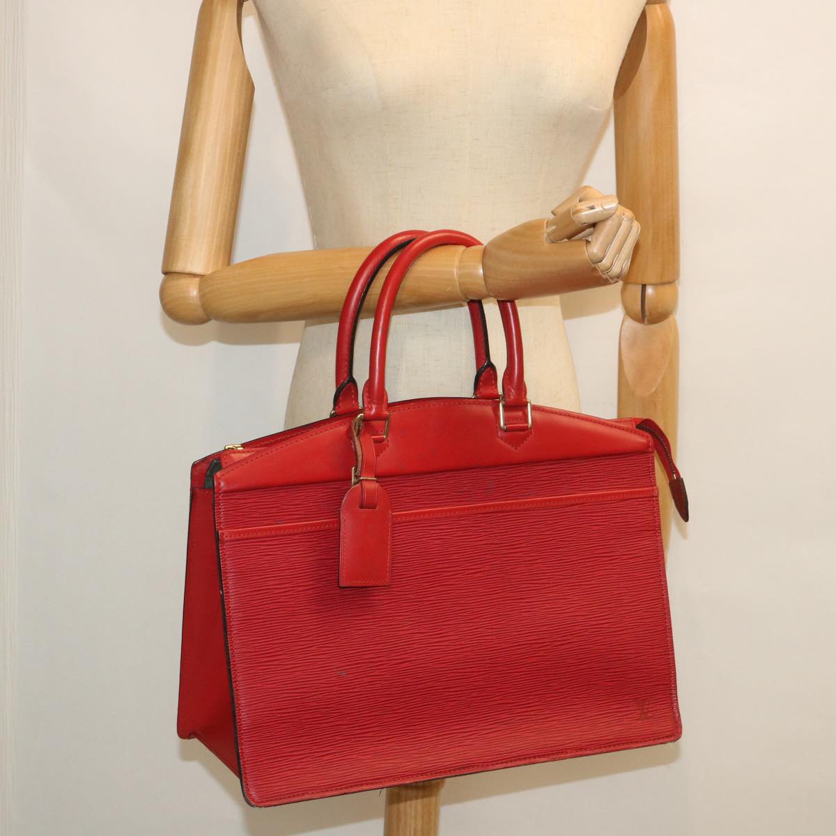 LOUIS VUITTON Epi Riviera Hand Bag Red M48187 LV Auth th4116