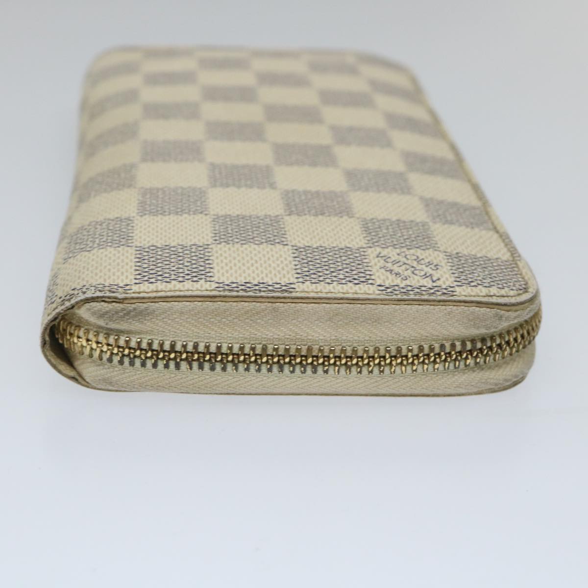 LOUIS VUITTON Damier Azur Zippy Wallet Long Wallet N63503 LV Auth th4179