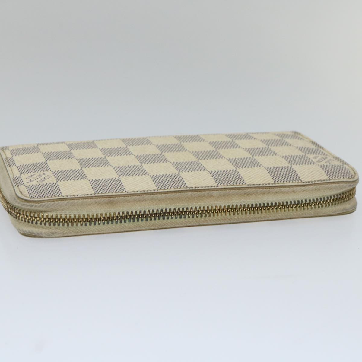 LOUIS VUITTON Damier Azur Zippy Wallet Long Wallet N63503 LV Auth th4179