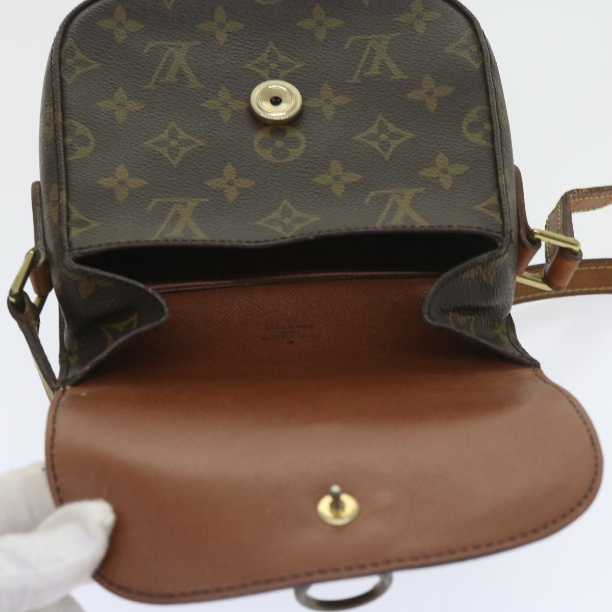 LOUIS VUITTON Monogram Saint Cloud PM Shoulder Bag M51244 LV Auth th4212