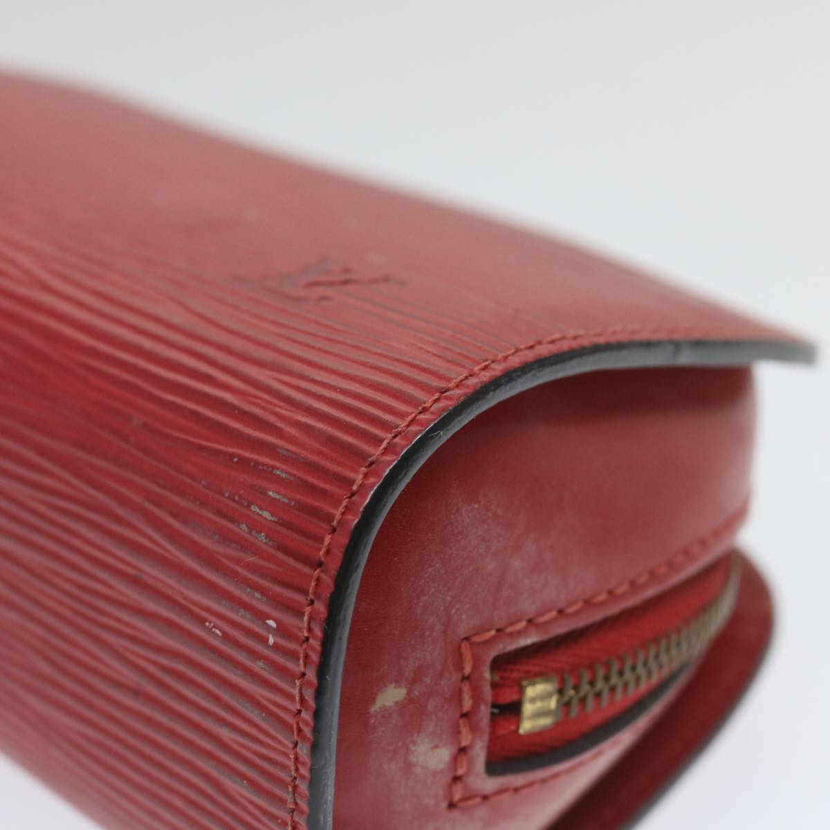 LOUIS VUITTON Epi Dauphine PM Pouch Red M48447 LV Auth th4216