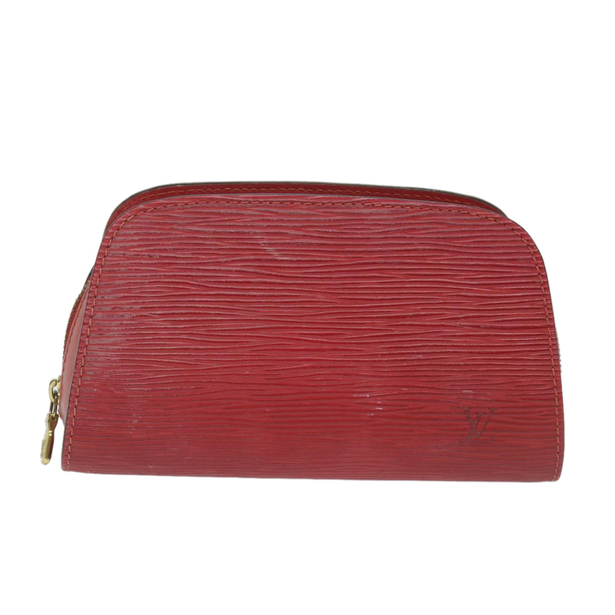 LOUIS VUITTON Epi Dauphine PM Pouch Red M48447 LV Auth th4216