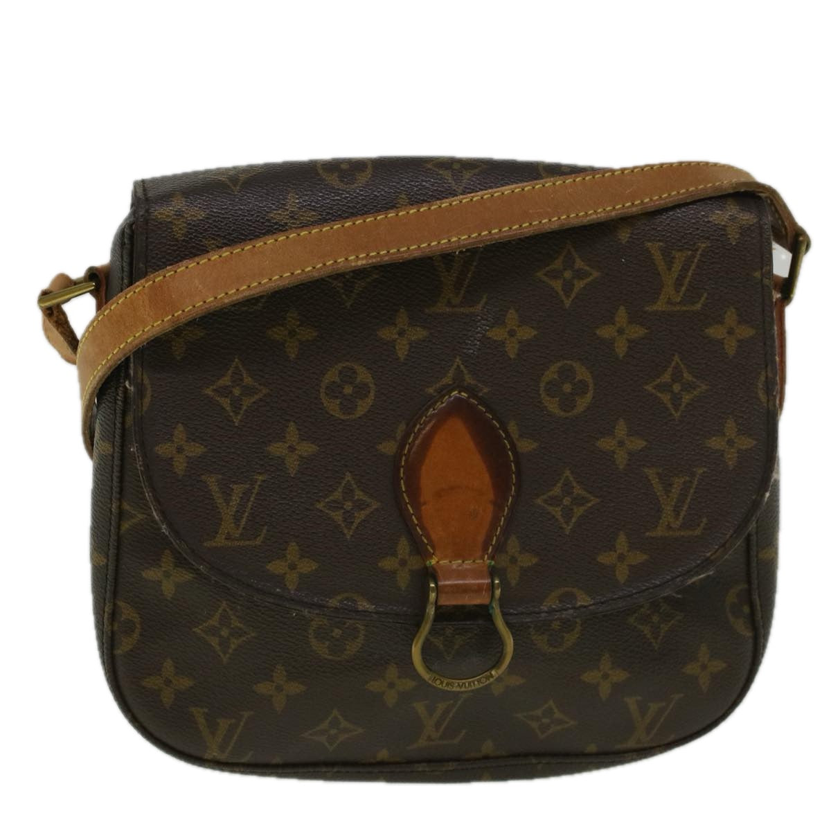 LOUIS VUITTON Monogram Saint Cloud GM Shoulder Bag M51242 LV Auth th4218