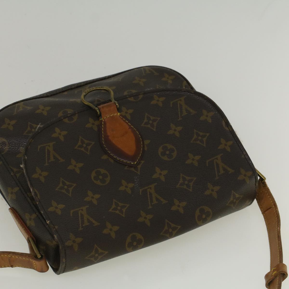 LOUIS VUITTON Monogram Saint Cloud GM Shoulder Bag M51242 LV Auth th4218