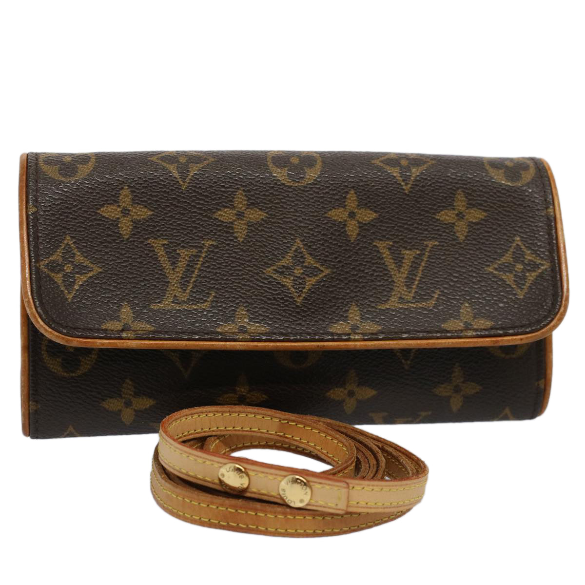 LOUIS VUITTON Monogram Pochette Twin PM Shoulder Bag M51854 LV Auth th4219