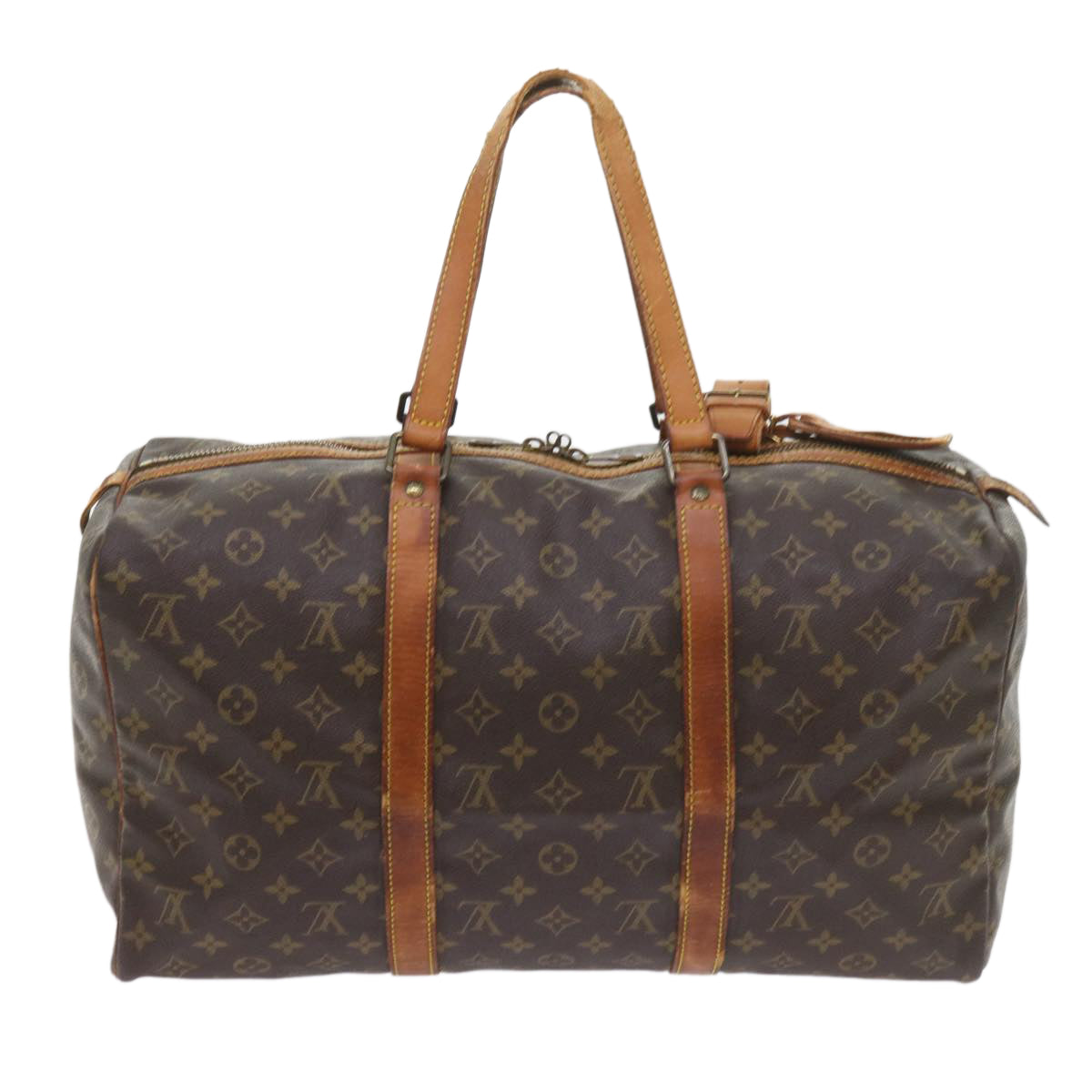 LOUIS VUITTON Monogram Sac Souple 45 Boston Bag M41624 LV Auth th4262