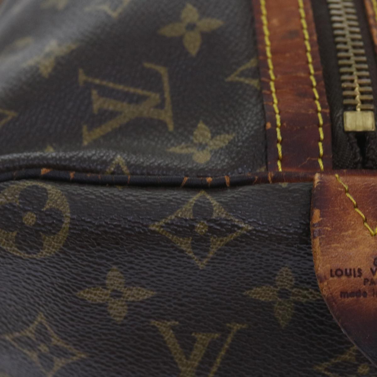 LOUIS VUITTON Monogram Sac Souple 45 Boston Bag M41624 LV Auth th4262