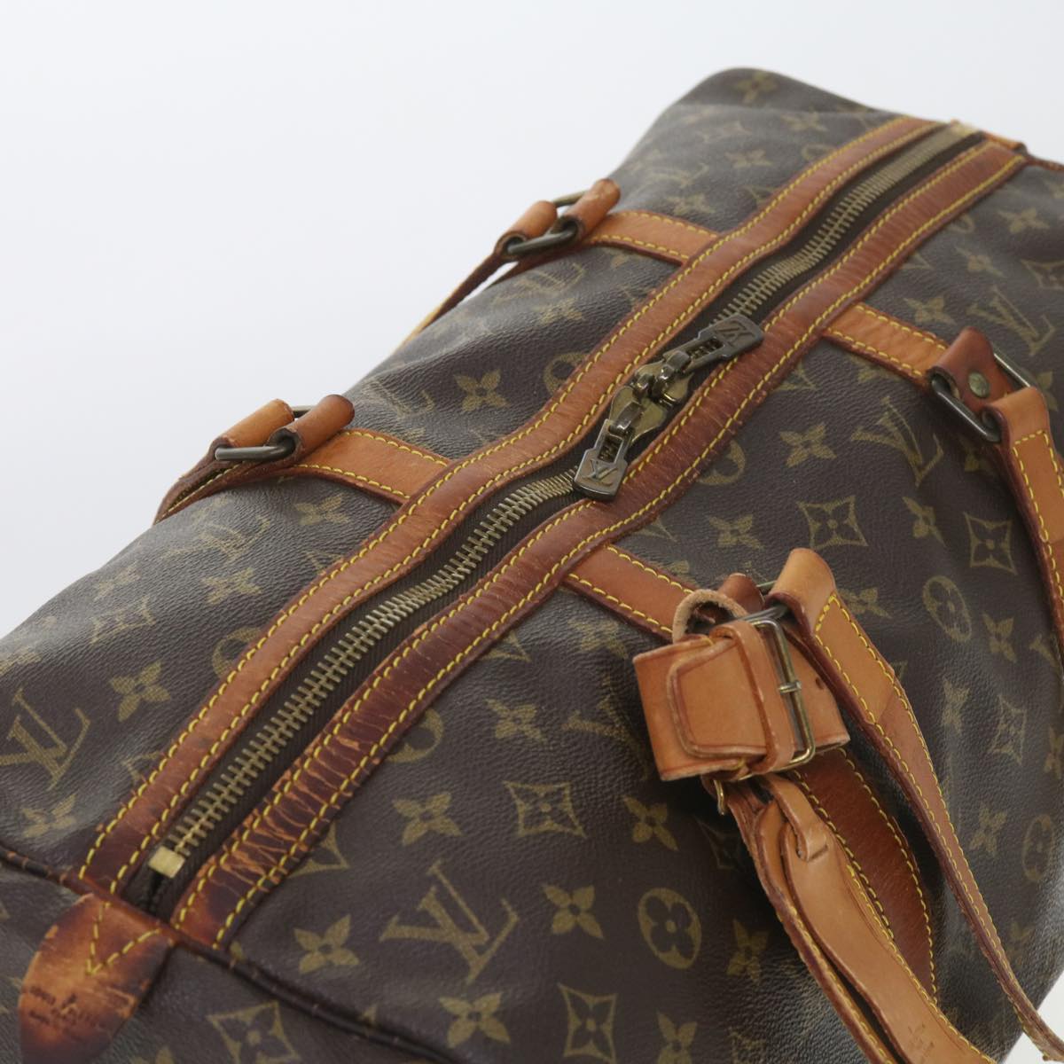 LOUIS VUITTON Monogram Sac Souple 45 Boston Bag M41624 LV Auth th4262